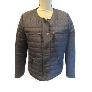 ⭐️ Women’s American Eagle Navy Quilted Jacket Size Large Classic Lightweight